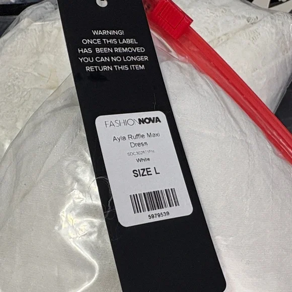 Sale! Fashion Nova White Halter Maxi Dress SOLD OUT! - Picture 7 of 7